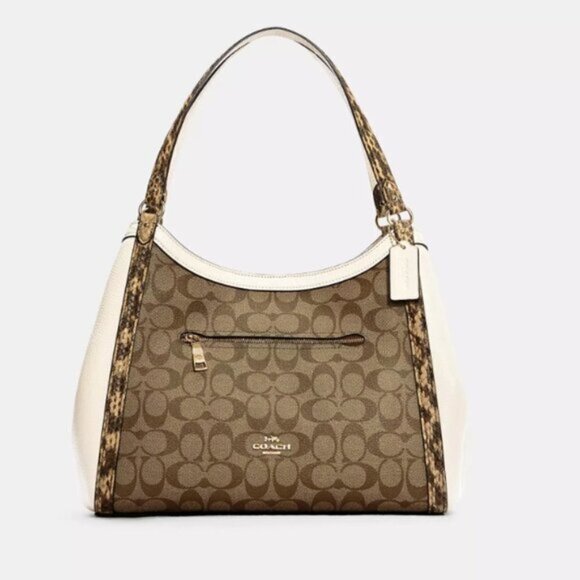 Brand New Coach Kristy Shoulder Bag In Colorblock Signature Canvas - Picture 1 of 5